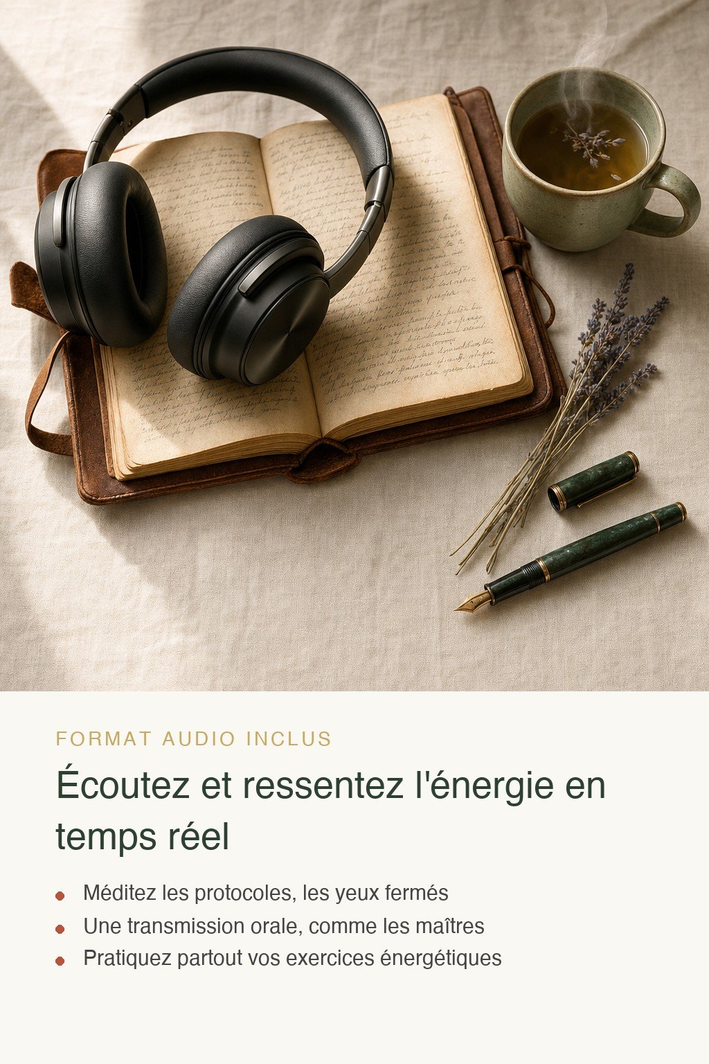 Format audio inclus · L'Art du Soin Énergétique — De la Perception à la Transmission