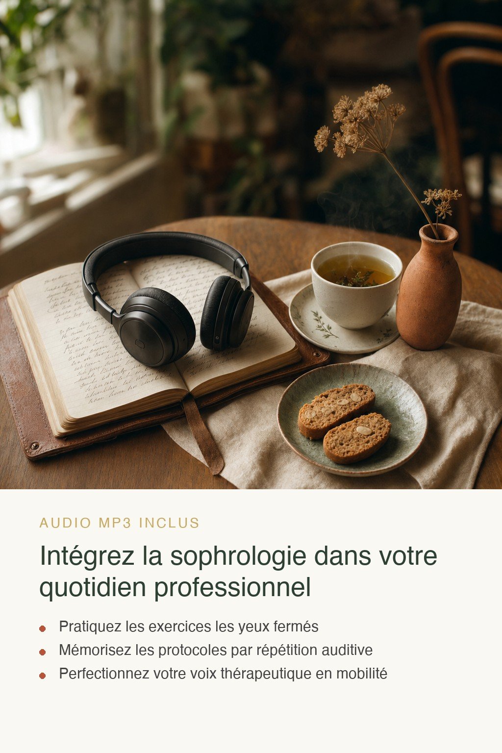 Format audio inclus · Sophrologie Professionnelle : De la Pratique Personnelle à la Maîtrise d'Enseignement