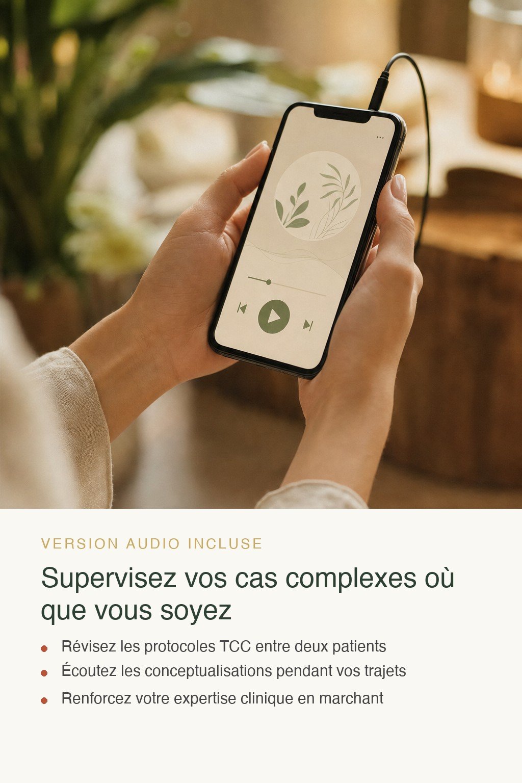 Format audio inclus · Devenez un Thérapeute TCC Confirmé Capable de Traiter les Troubles Résistants avec Expertise Clinique