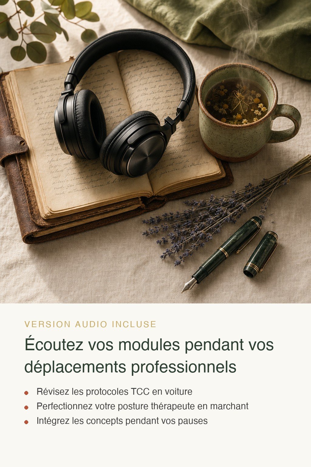 Format audio inclus · Thérapies Cognitives et Comportementales : Devenez Praticien-Formateur Certifié