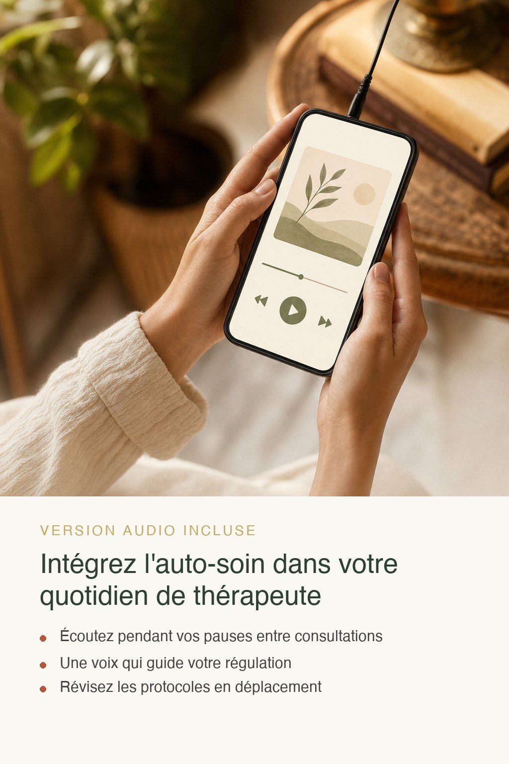 Format audio inclus · Auto-Soin du Thérapeute : De la Protection à la Transmission