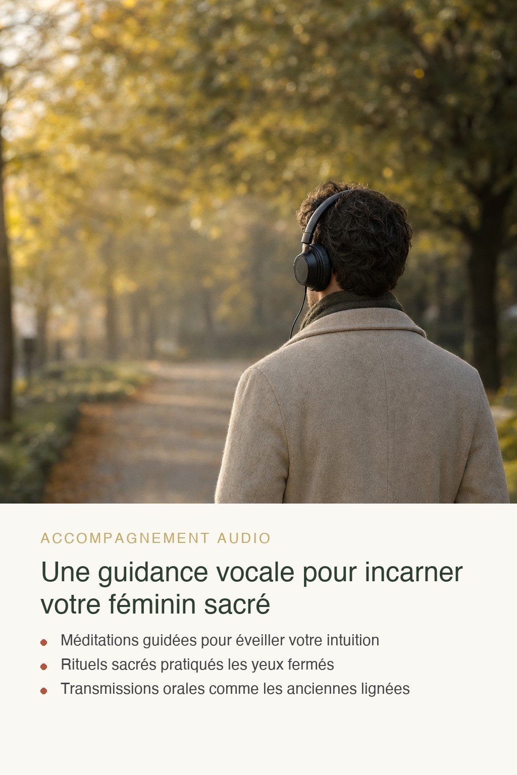 Format audio inclus · Éveil du Féminin Sacré : De la Reconnexion Intime à la Transmission Inspirante