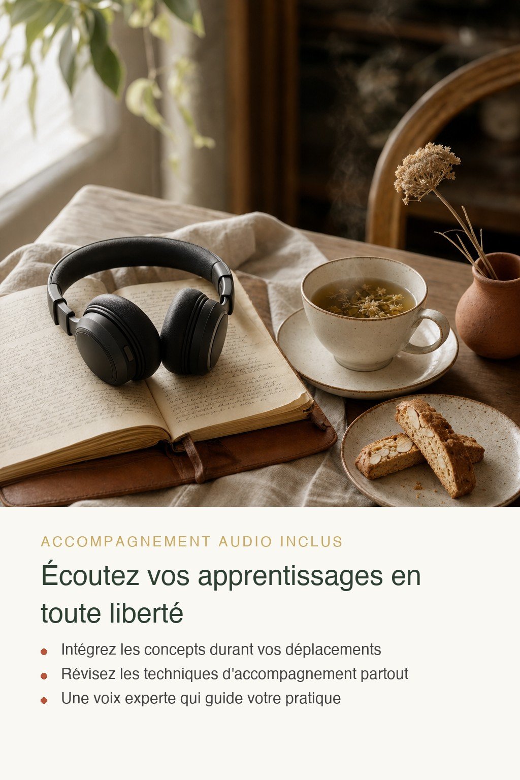 Format audio inclus · Devenez Praticien en Accompagnement Alimentaire Conscient et transformez des vies