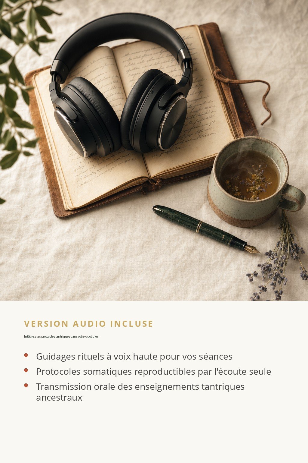 Format audio inclus · Devenez Praticien en Masculin Sacré et transformez votre cabinet