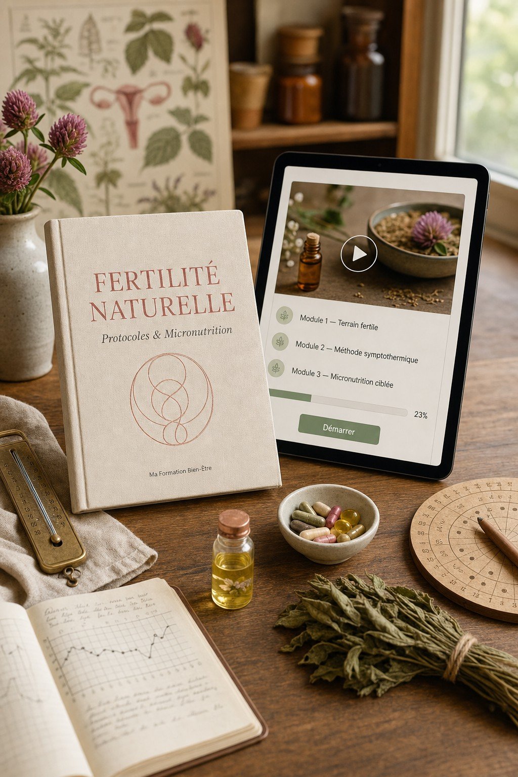 Devenez Praticien en Fertilité Naturelle : protocoles, cycle et micronutrition
