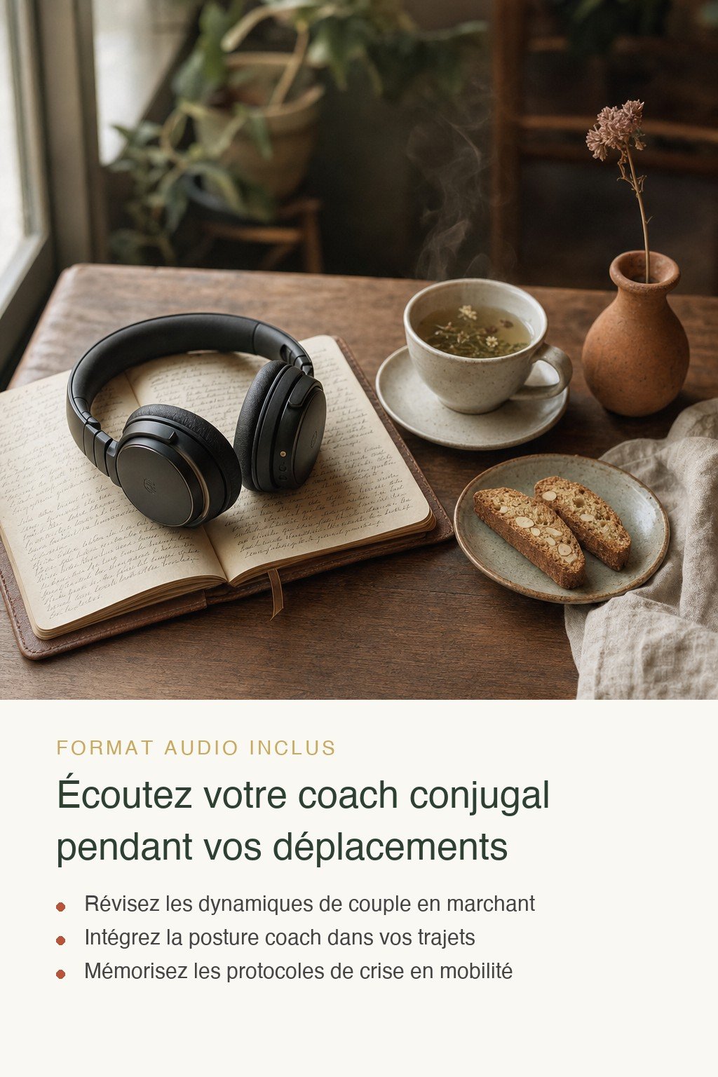 Format audio inclus · Découvrez le Coaching Conjugal et Accompagnez Vos Premiers Couples vers l'Harmonie Retrouvée
