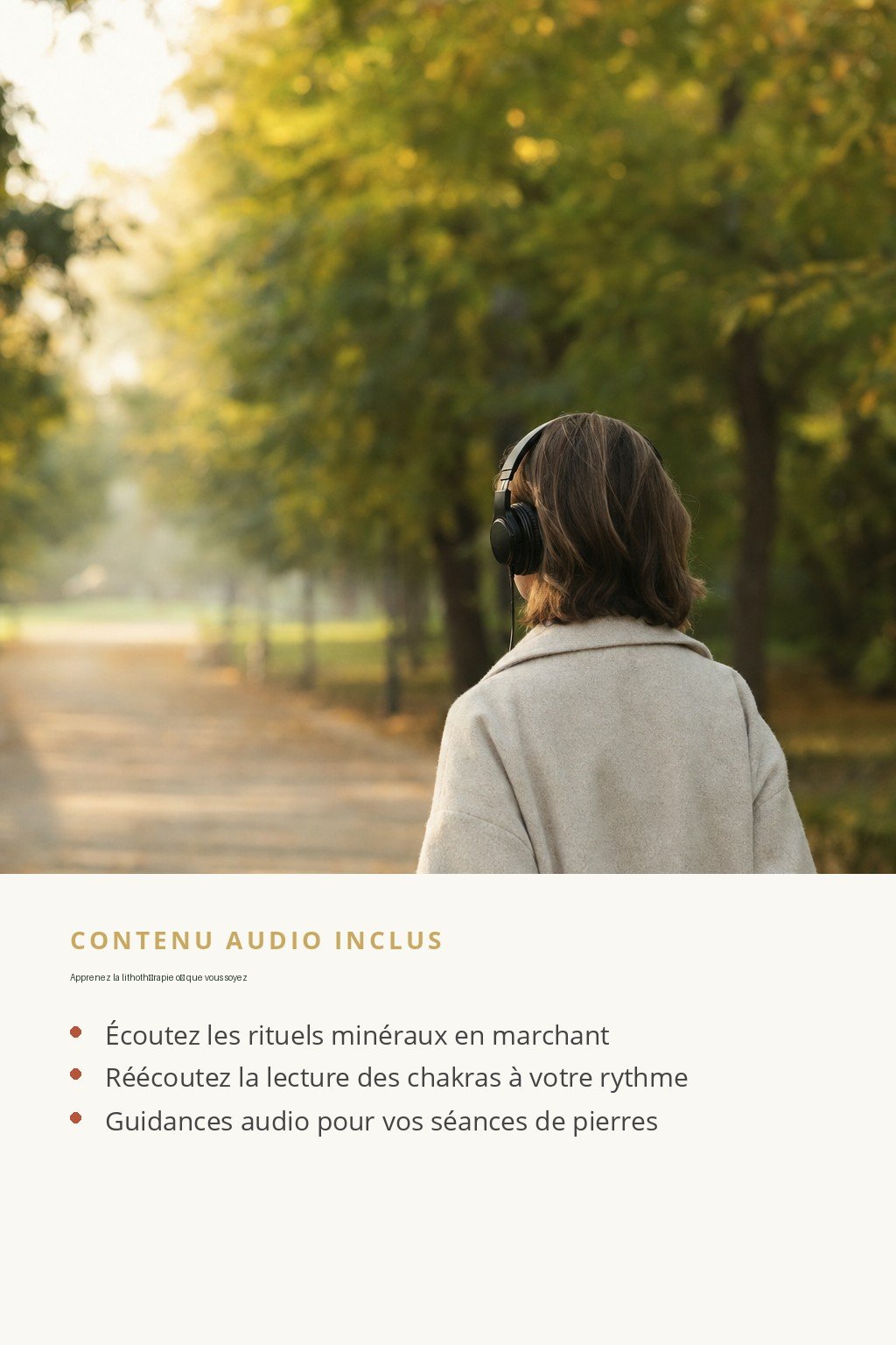 Format audio inclus · Maîtrisez la Lithothérapie Bioénergétique et retrouvez équilibre au quotidien