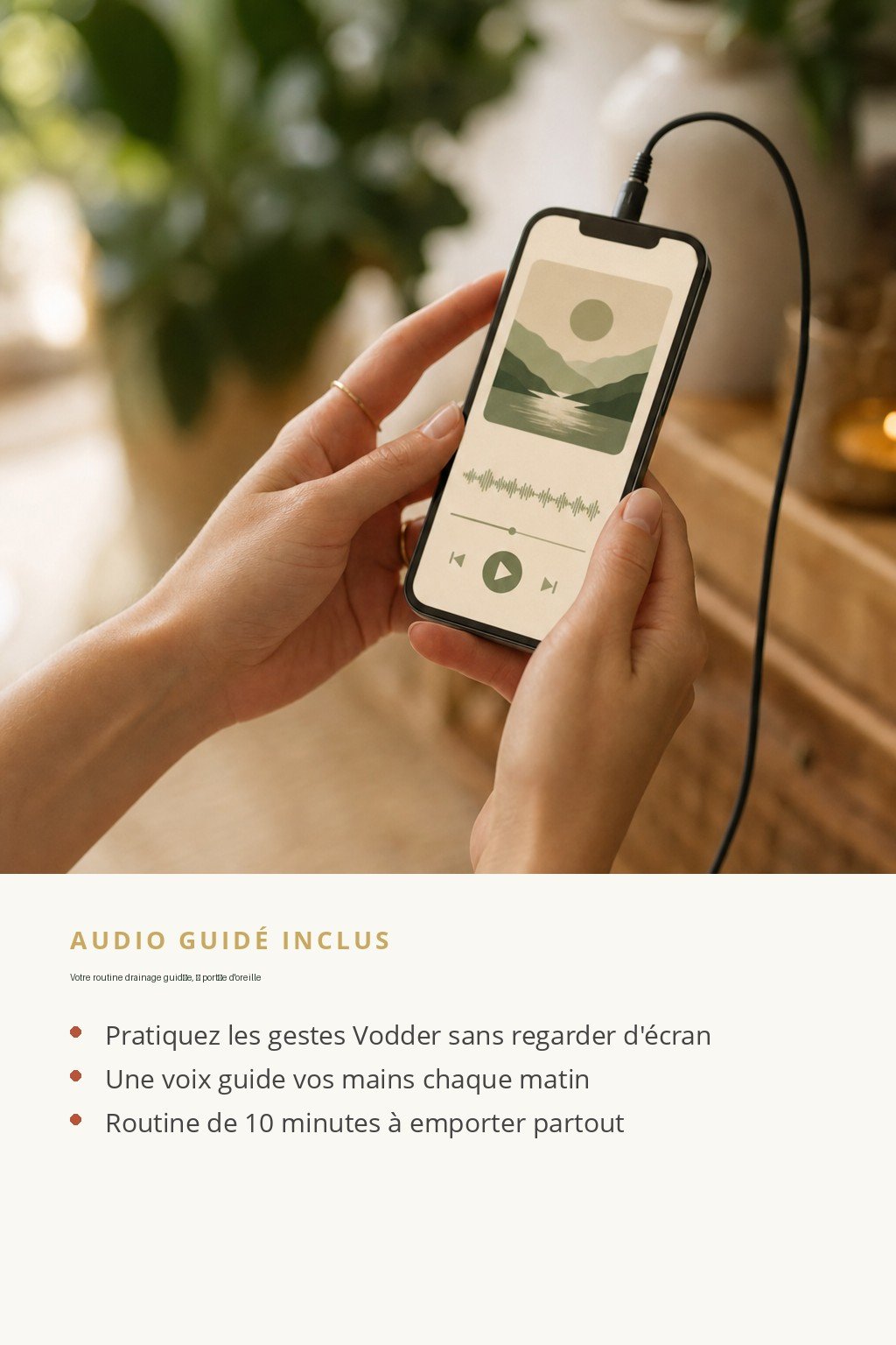 Format audio inclus · Drainer et Illuminer Votre Visage : Routine Lymphatique Quotidienne