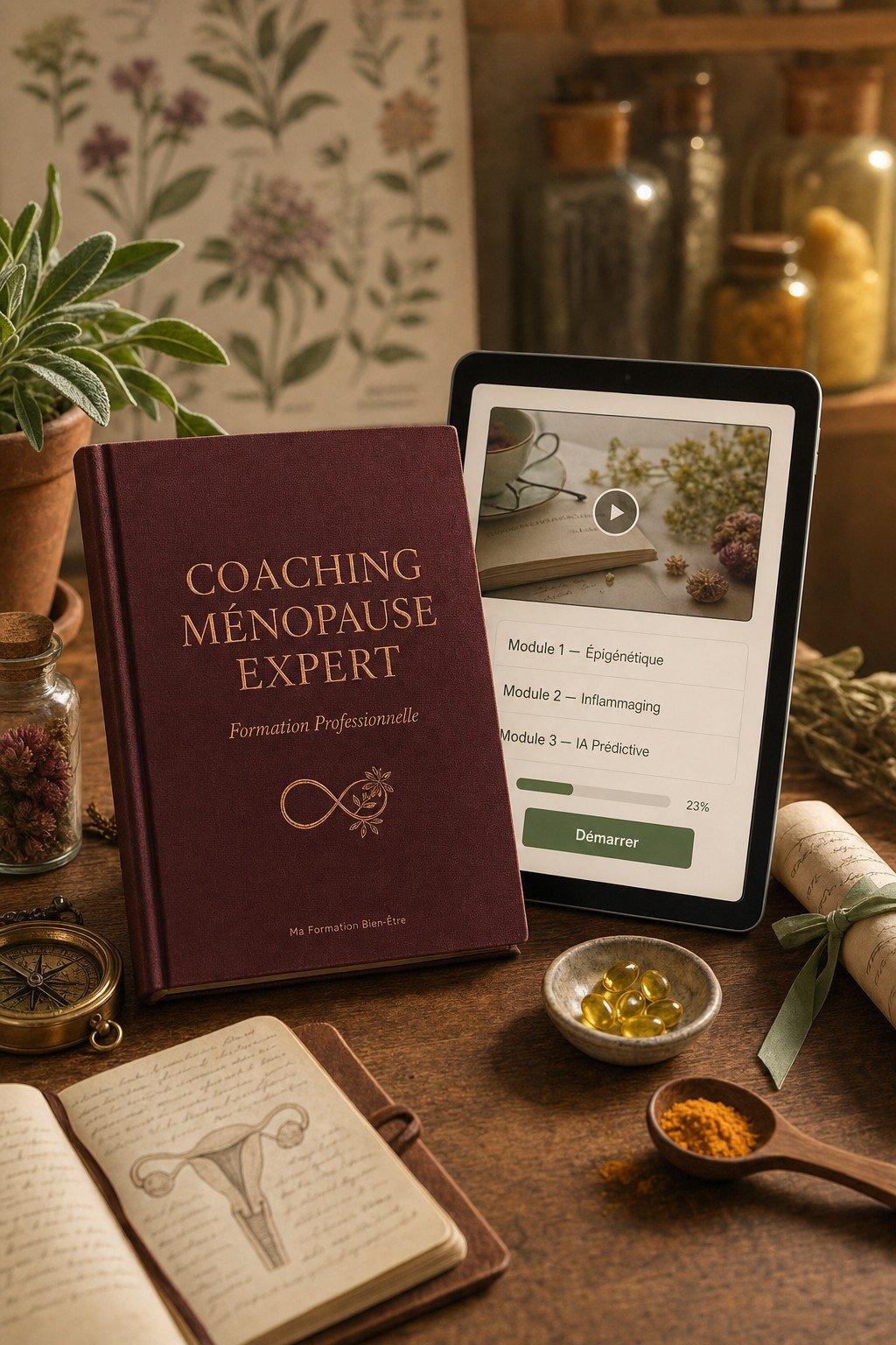 Maîtrisez l'Art du Coaching Ménopause Expert et Formez les Praticiens de Demain aux Approches Psycho-Neuro-Endocriniennes