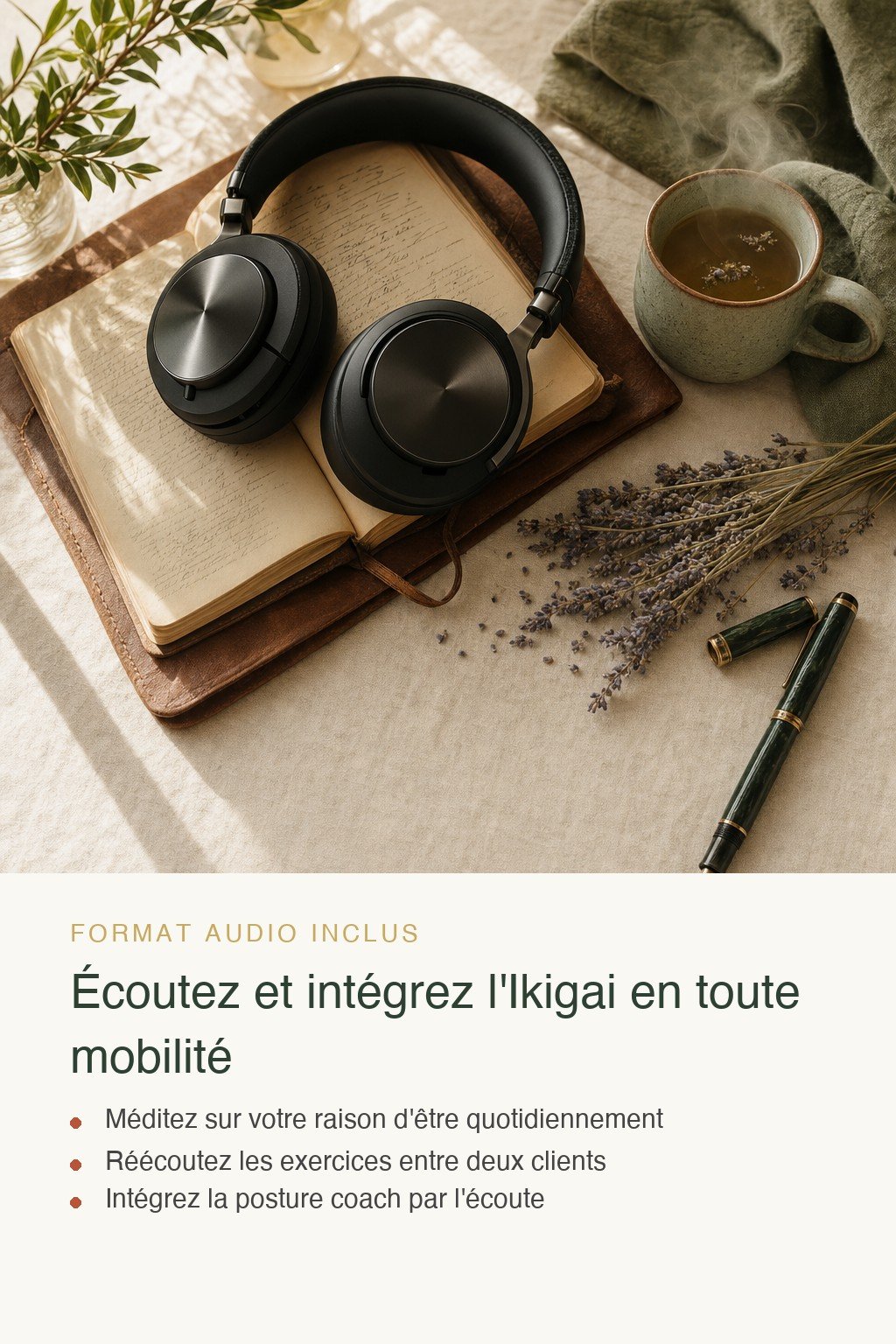 Format audio inclus · Découvrez l'Ikigai et Guidez Vos Premiers Clients vers Leur Raison d'Être Profonde