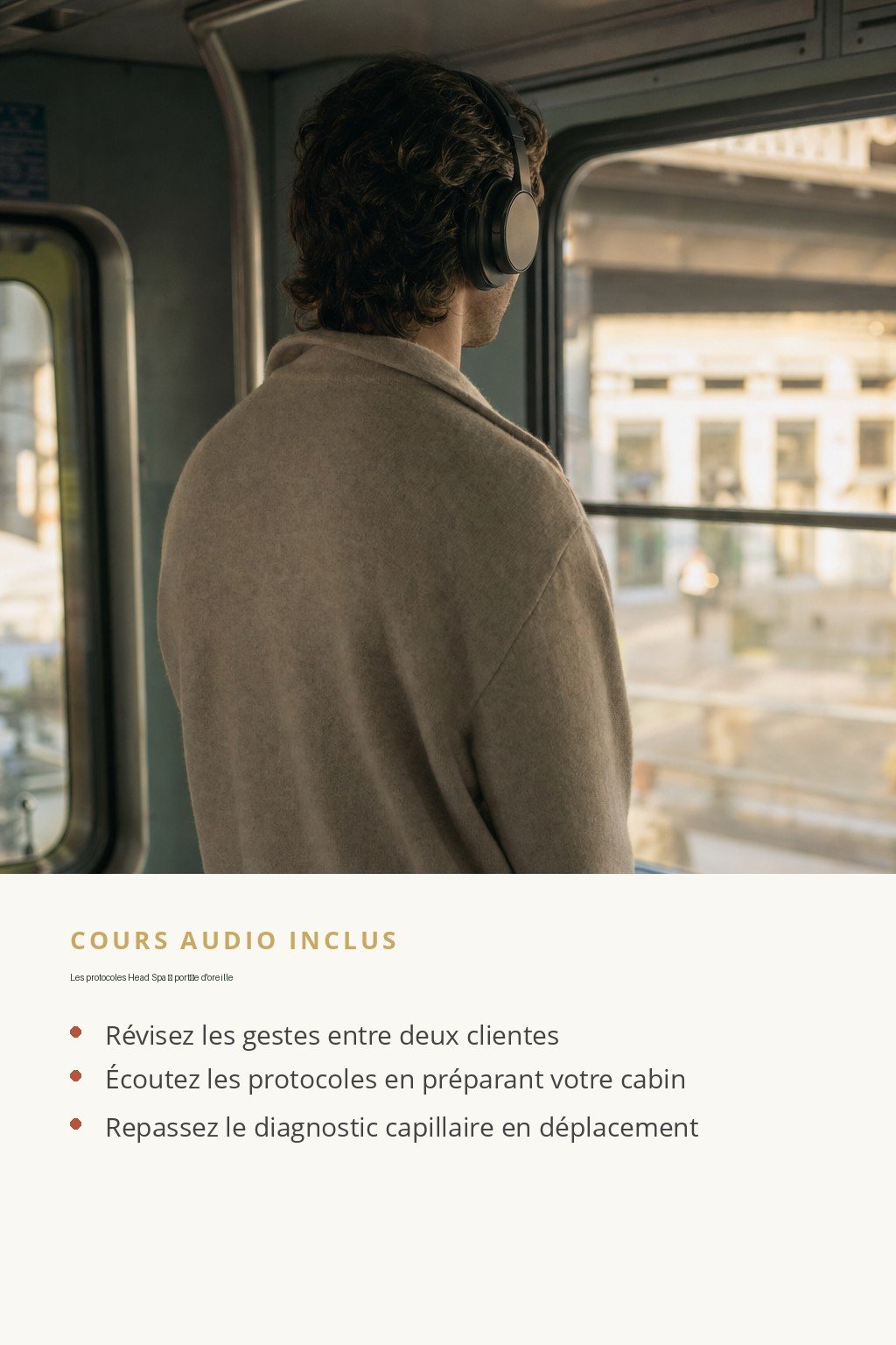 Format audio inclus · Maîtrisez le Head Spa Japonais et intégrez une prestation premium en cabinet