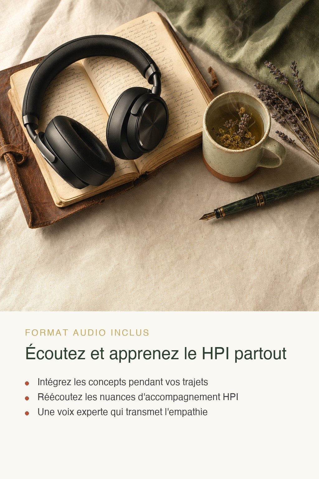 Format audio inclus · Découvrez le Haut Potentiel Intellectuel et Faites Vos Premiers Pas vers un Accompagnement Bienveillant des HPI