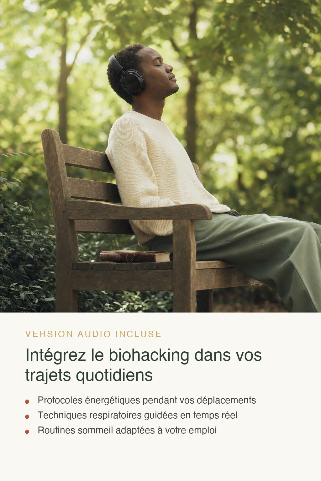 Format audio inclus · Découvrez le Biohacking et Reprenez le Contrôle de Votre Énergie, Sommeil et Bien-Être Naturellement