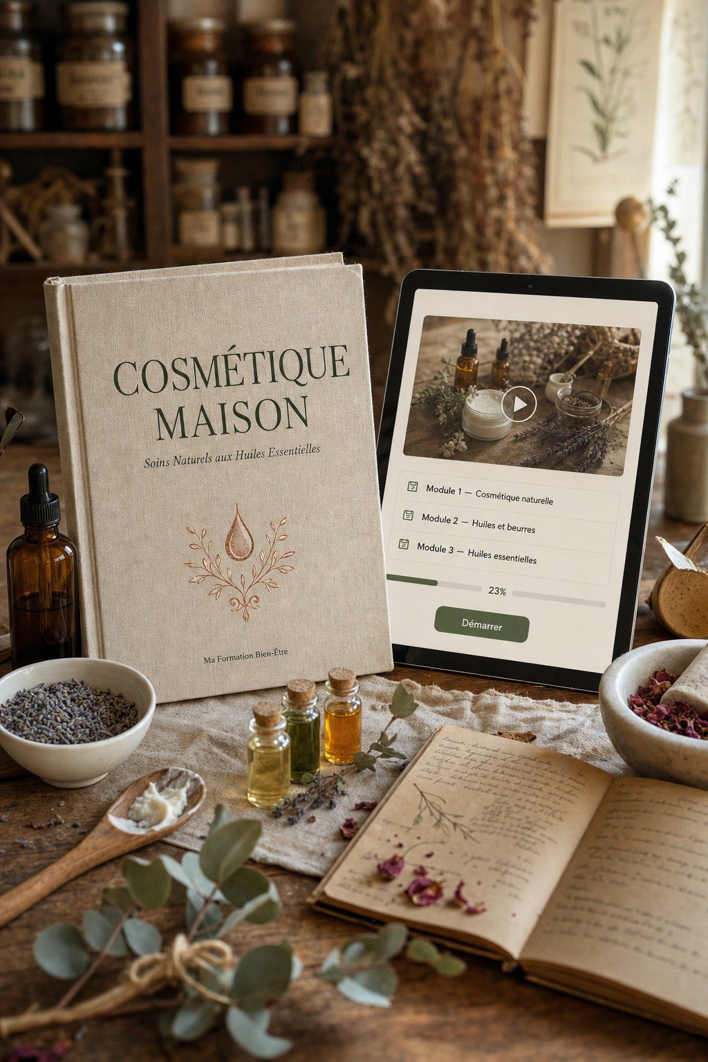 Découvrez la Cosmétique Maison et Créez Vos Premiers Soins Naturels aux Huiles Essentielles