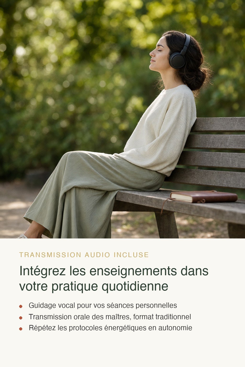 Format audio inclus · Maîtrisez l'Art du Qi Gong Thérapeutique et Transmettez Votre Excellence aux Futurs Instructeurs
