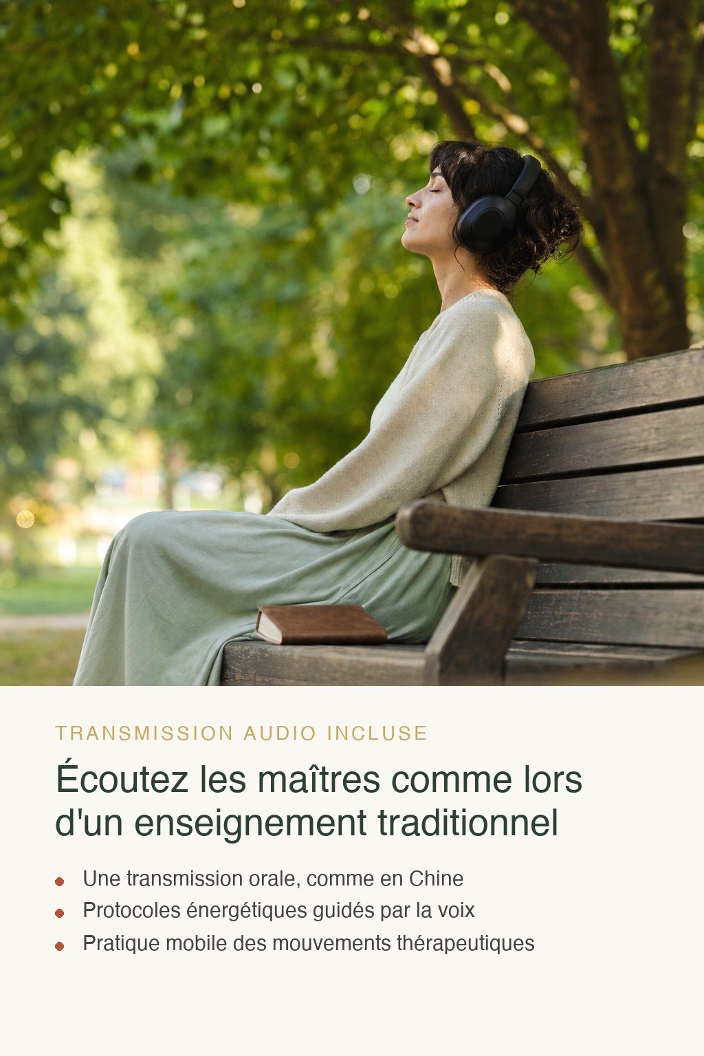 Format audio inclus · Maîtrisez l'Art du Qi Gong Thérapeutique et Transmettez l'Excellence de la Guérison Énergétique Avancée