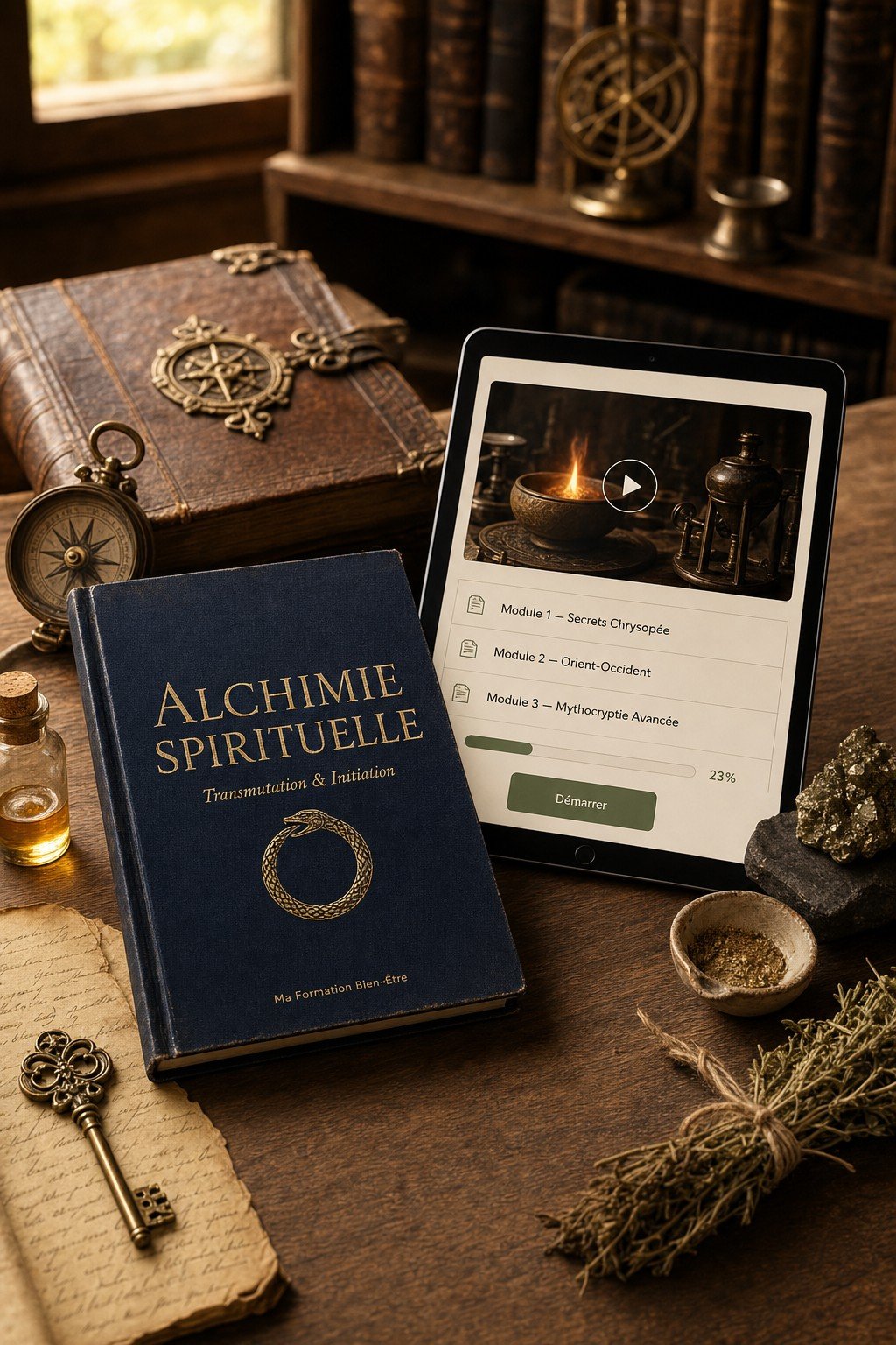 Maîtrisez l'Art de l'Alchimie Spirituelle et Transmettez les Secrets de la Transmutation aux Initiés