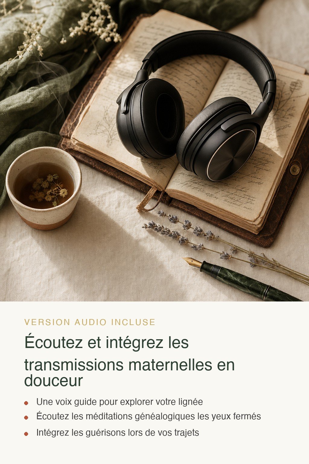 Format audio inclus · Découvrez la Guérison des Lignées Maternelles et Libérez-Vous des Schémas Hérités de Mère en Fille