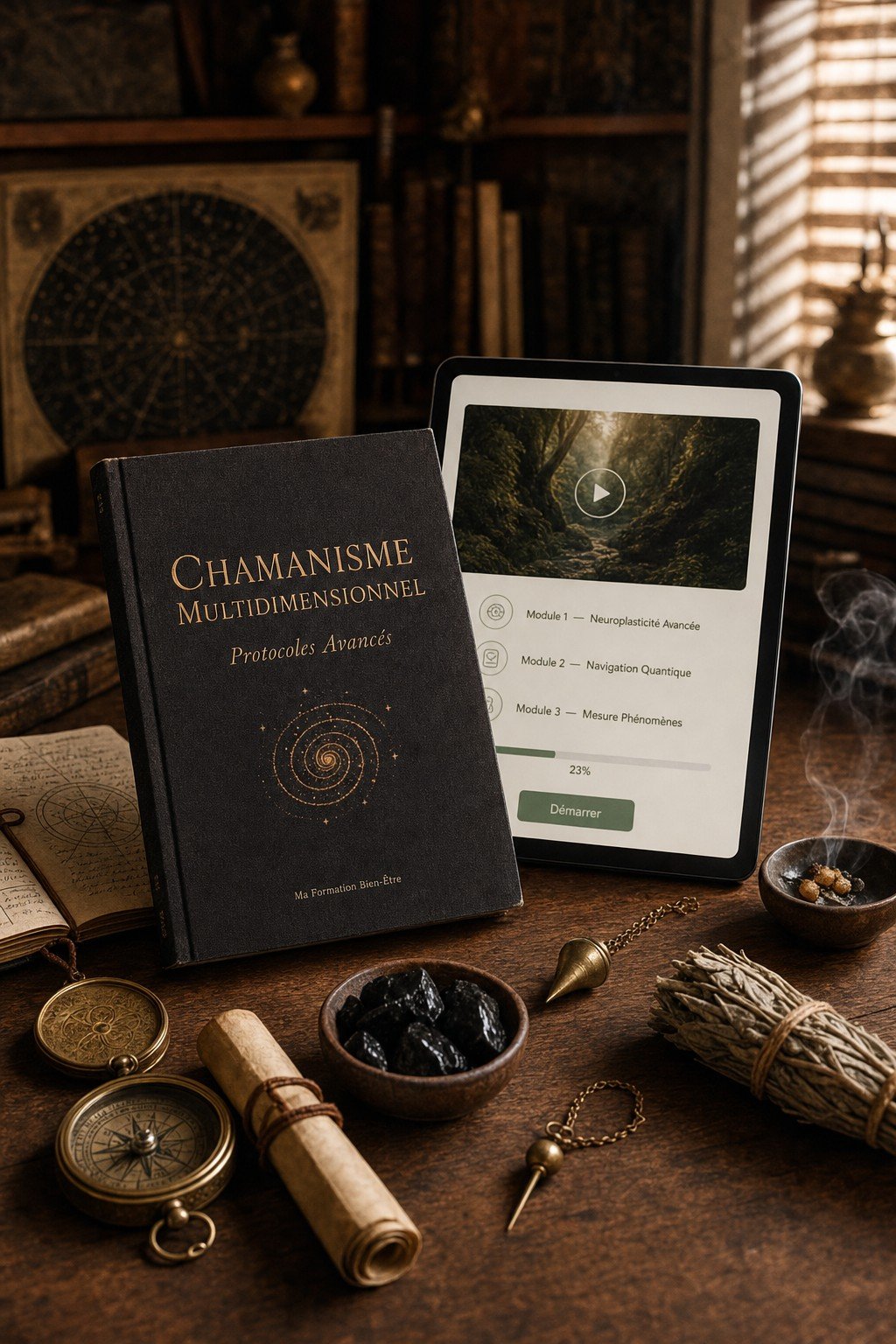 Maîtrisez l'Art du Chamanisme Multidimensionnel et Créez Vos Propres Protocoles de Guérison Avancés
