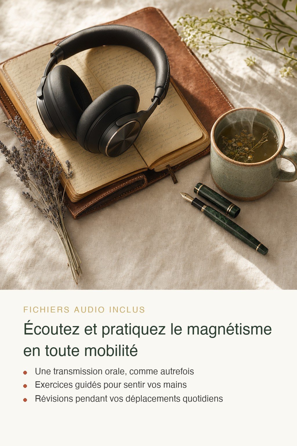 Format audio inclus · Découvrez le Magnétisme Quantique et Réveillez le Pouvoir de Guérison de Vos Mains