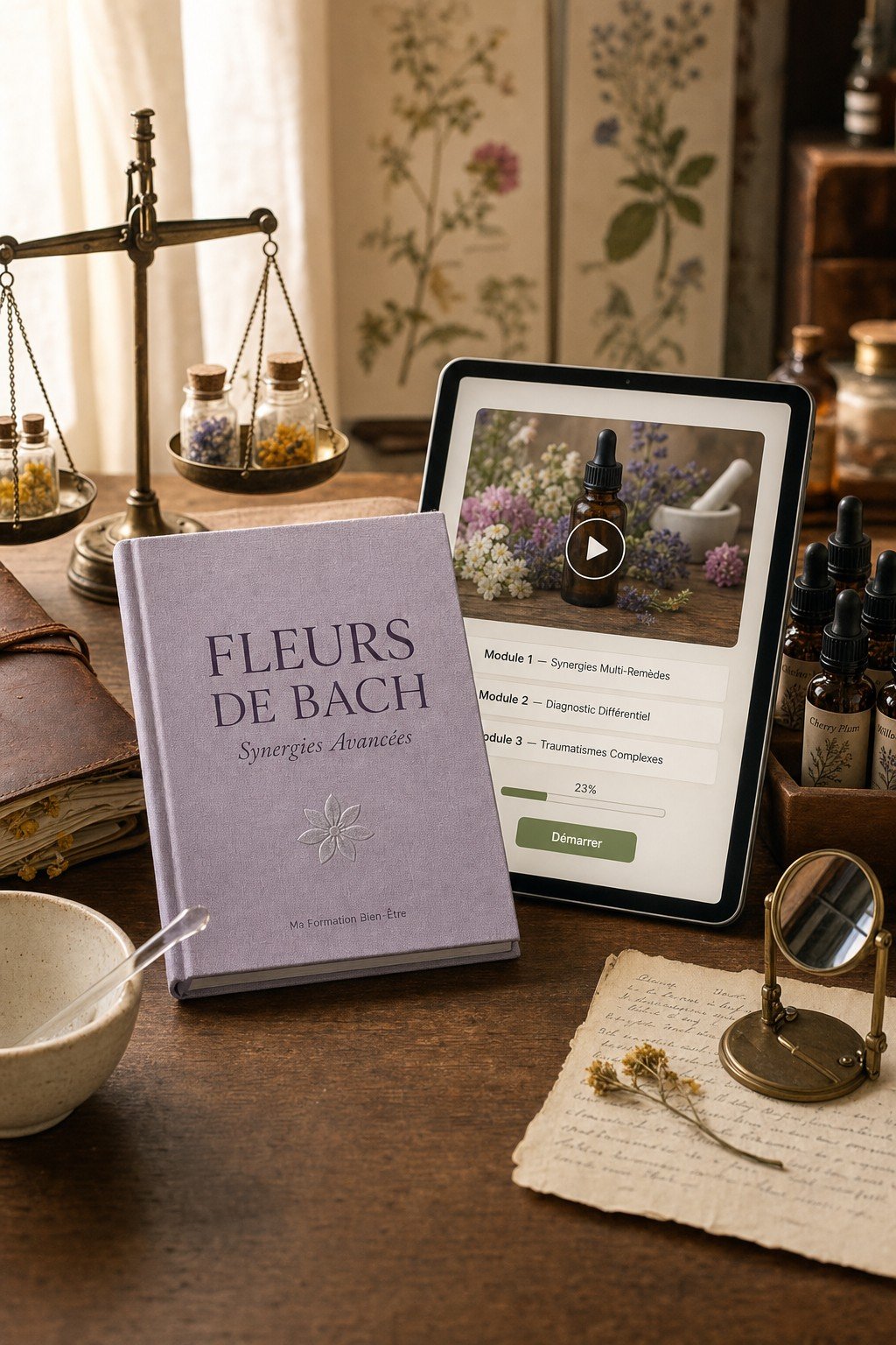 Devenez un Conseiller en Fleurs de Bach Confirmé Capable de Créer des Synergies Thérapeutiques Personnalisées avec Expertise