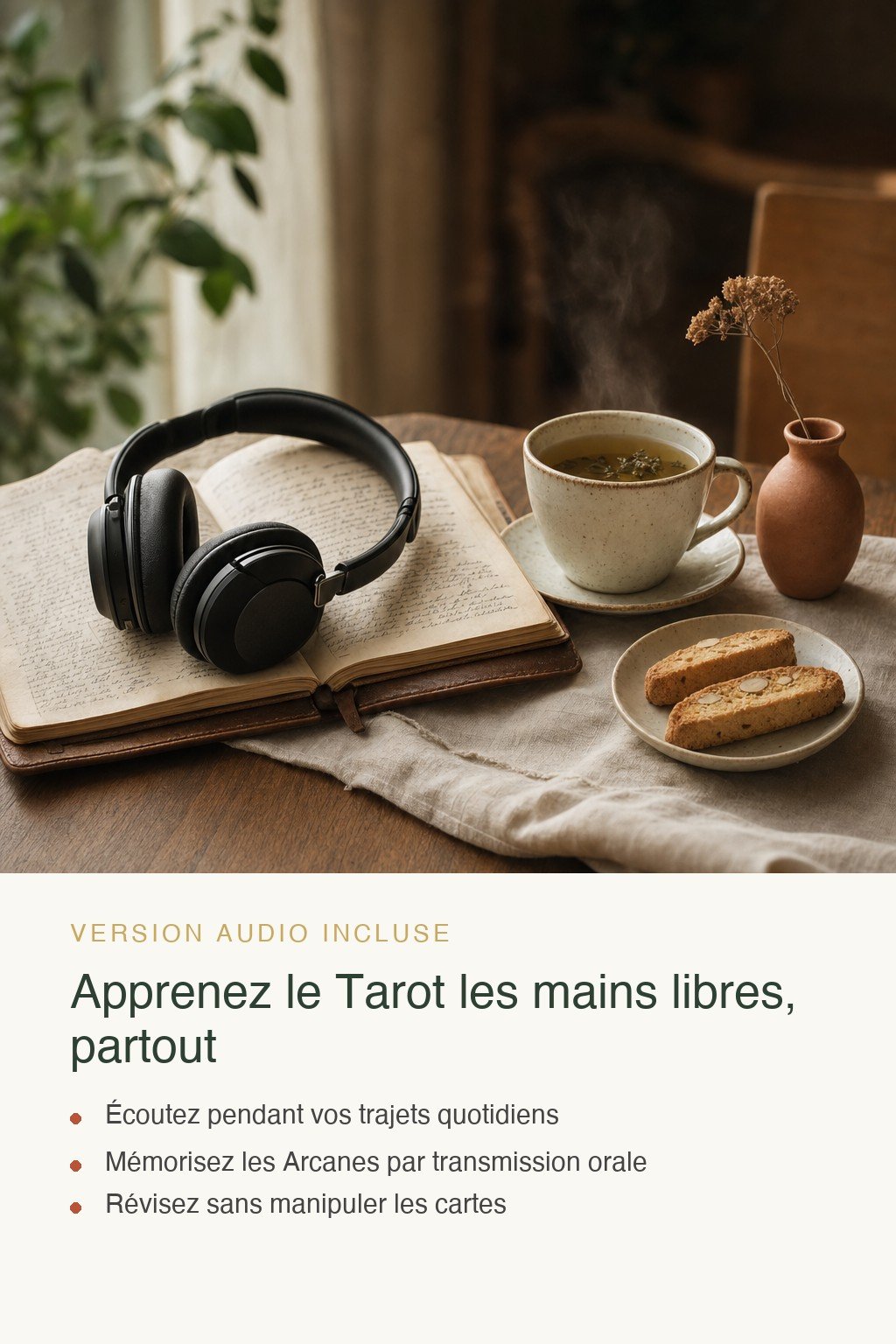 Format audio inclus · Découvrez le Tarot de Marseille et Réalisez Vos Premières Lectures Intuitives en Toute Confiance