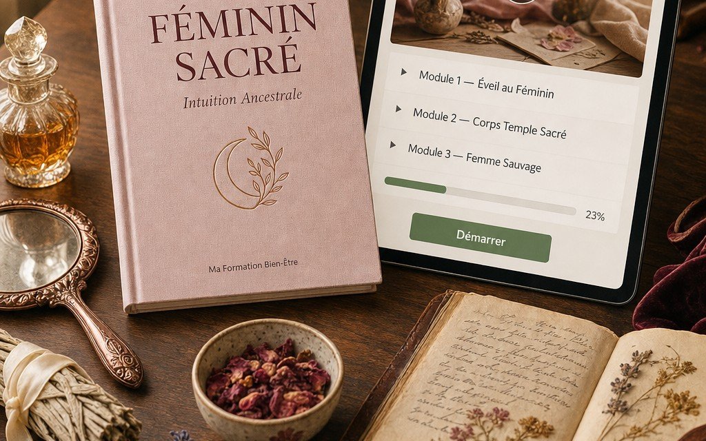 Programme sur la reconnexion à la féminité sacrée et intuitive. - Niveau Débutant