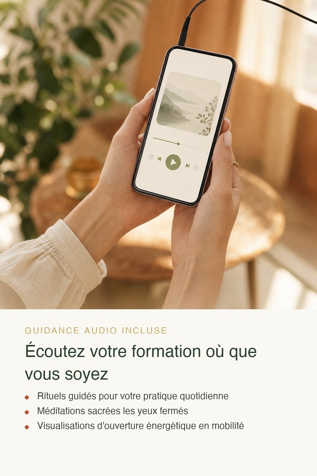 Format audio inclus · Devenez une Prêtresse du Féminin Sacré Capable d'Orchestrer des Cercles de Femmes Transformateurs avec Maîtrise