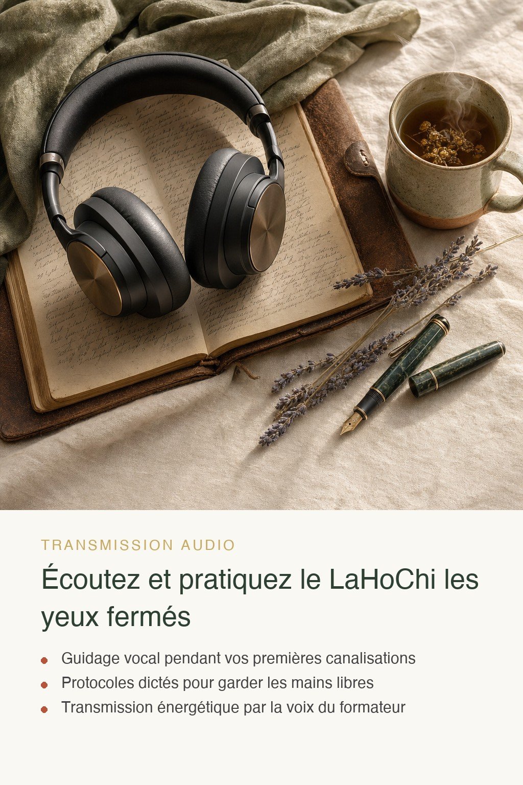 Format audio inclus · Découvrez le LaHoChi et Ressentez l'Énergie de Guérison Circuler dans Vos Mains