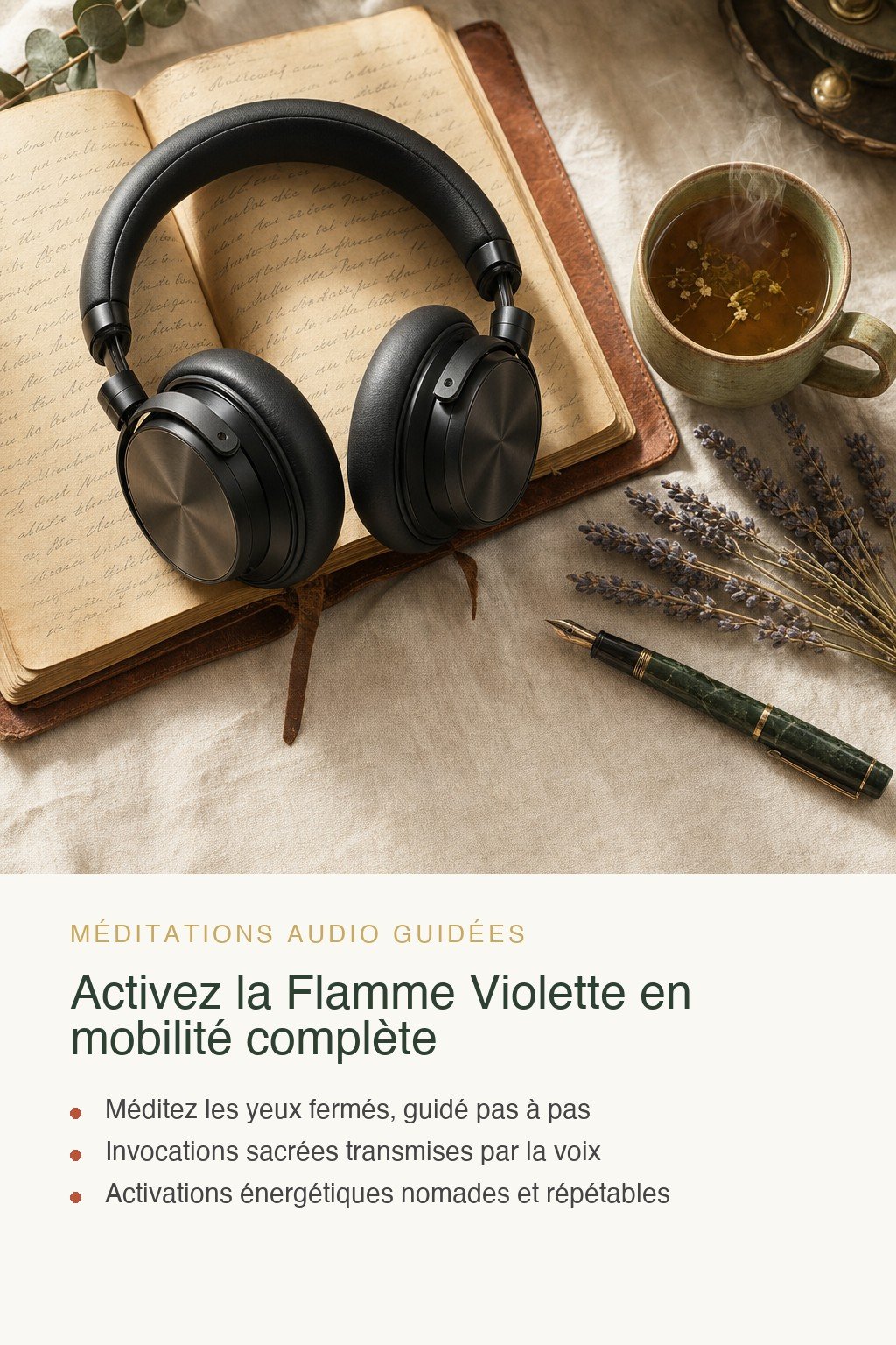 Format audio inclus · Découvrez la Flamme Violette et Libérez Vos Premiers Blocages Énergétiques grâce à cette Énergie Sacrée de Transmutation