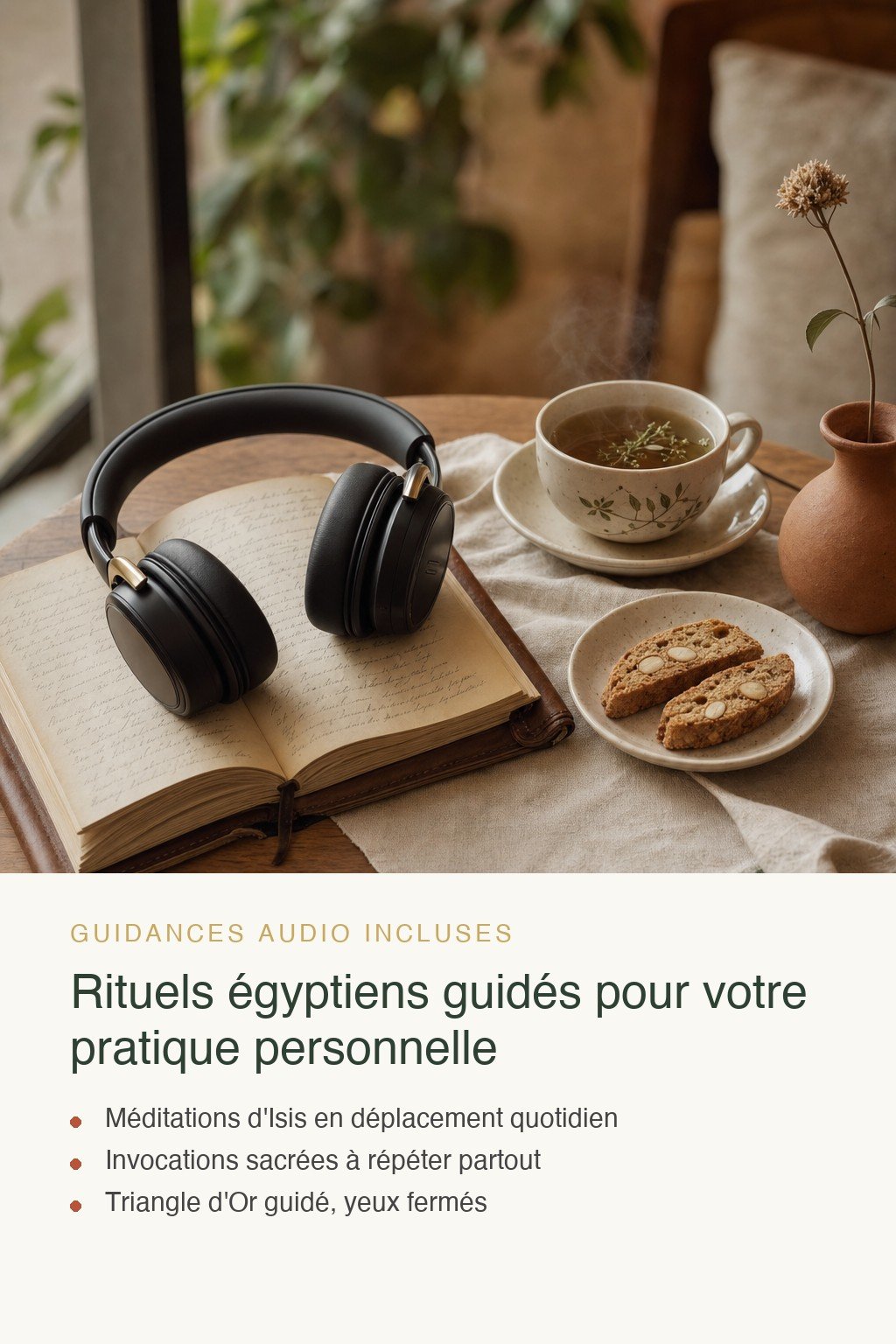 Format audio inclus · Découvrez le Triangle d'Or d'Isis et Éveillez Votre Connexion au Sacré Égyptien