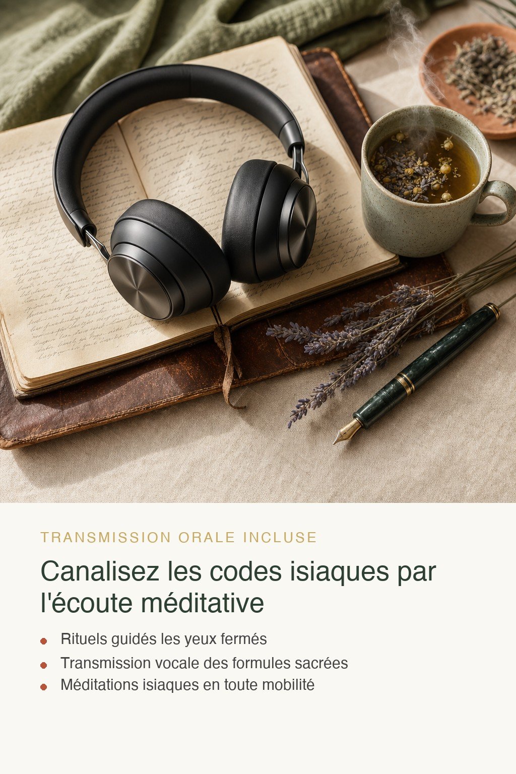 Format audio inclus · Devenez une Prêtresse Isiaque Confirmée Capable de Canaliser les Codes de Lumière avec Puissance