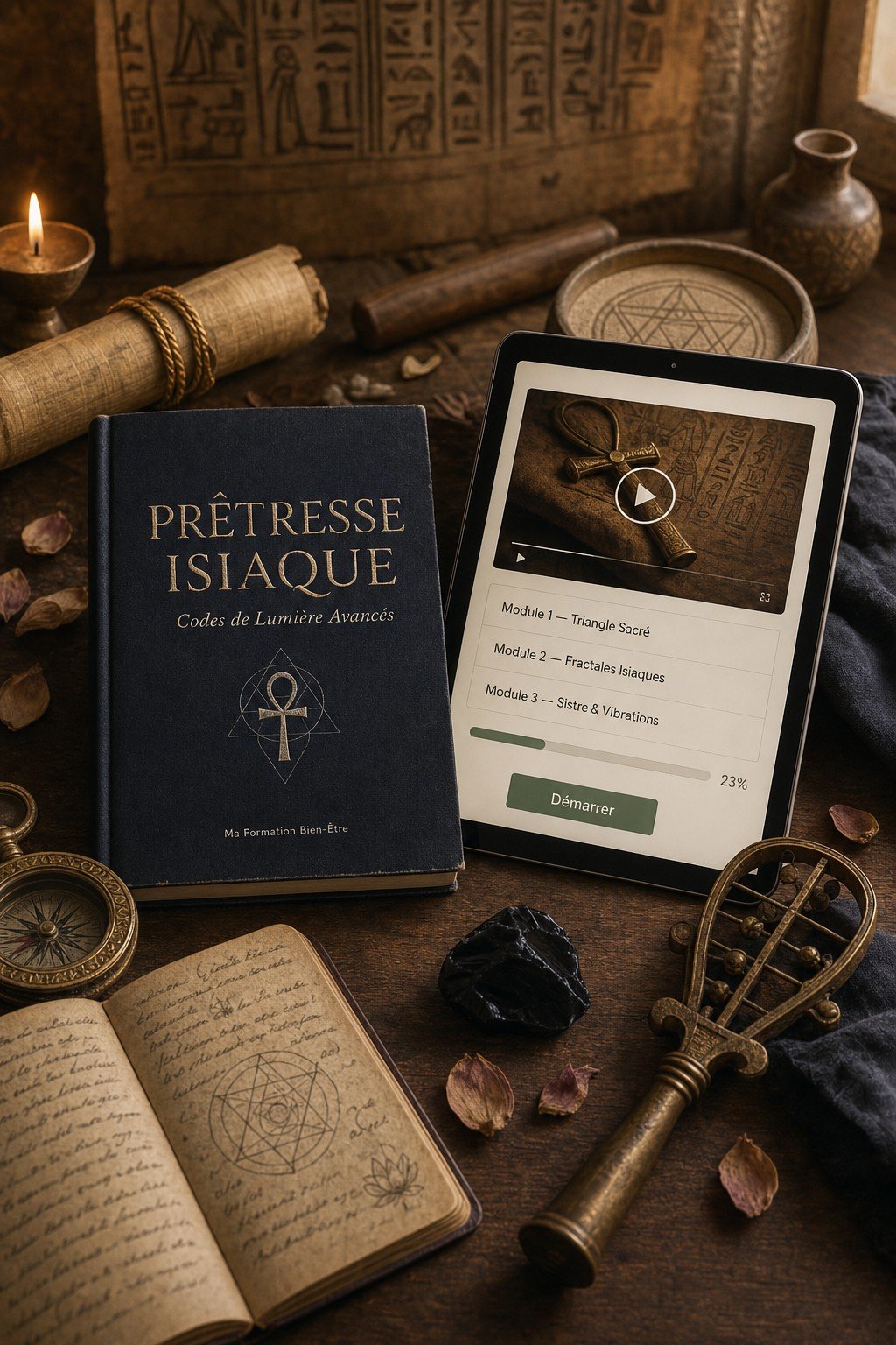 Devenez une Prêtresse Isiaque Confirmée Capable de Canaliser les Codes de Lumière avec Puissance