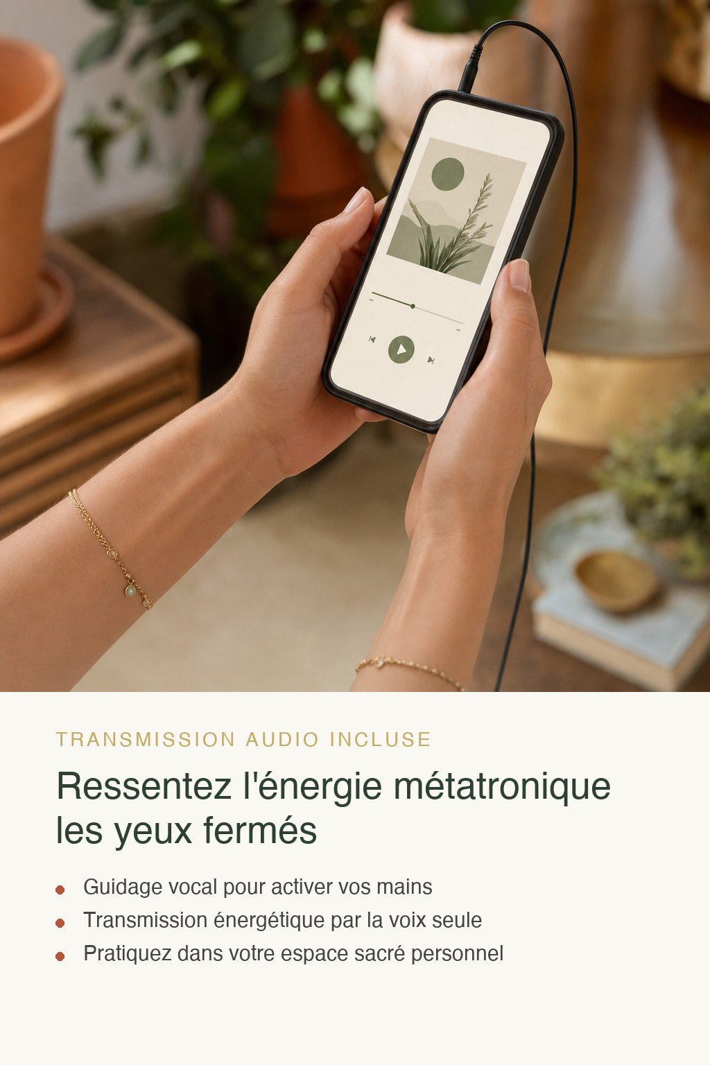 Format audio inclus · Découvrez le Métatron Énergétique et Ressentez l'Énergie Subtile de Vos Mains pour la Première Fois