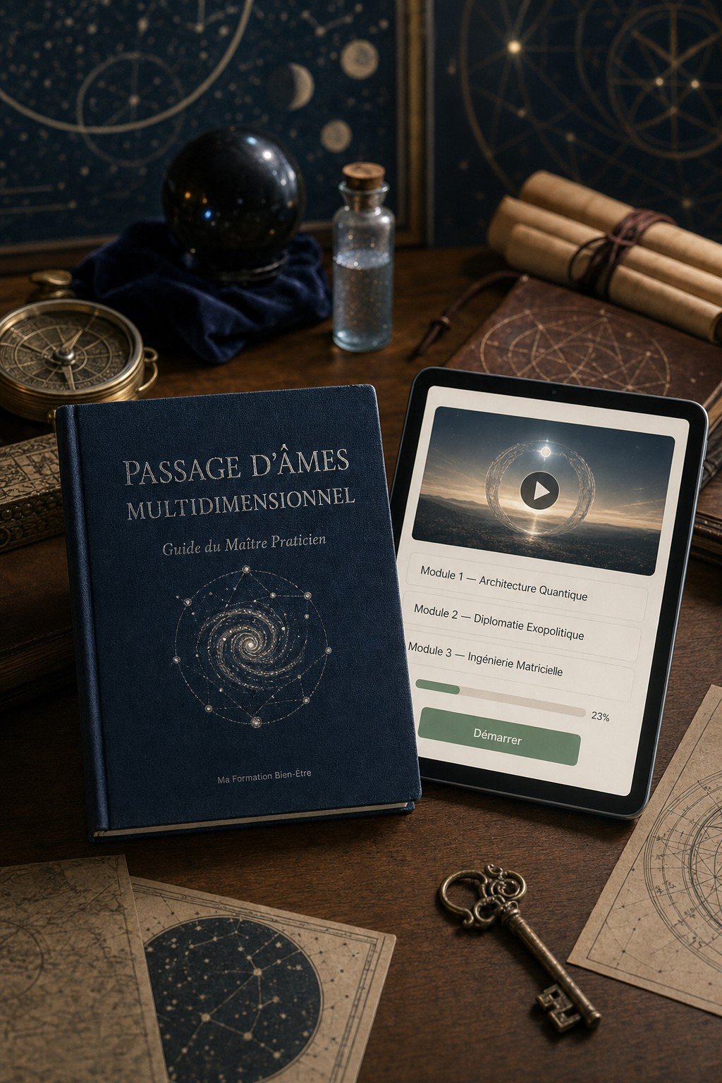 Maîtrisez l'Art du Passage d'Âmes Multidimensionnel et Transmettez Votre Expertise aux Praticiens de Demain