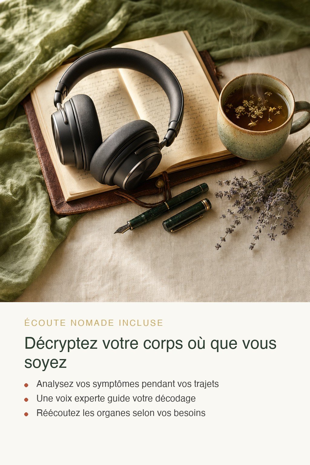 Format audio inclus · Découvrez le Décodage Biologique et Apprenez à Écouter les Messages Cachés de Votre Corps
