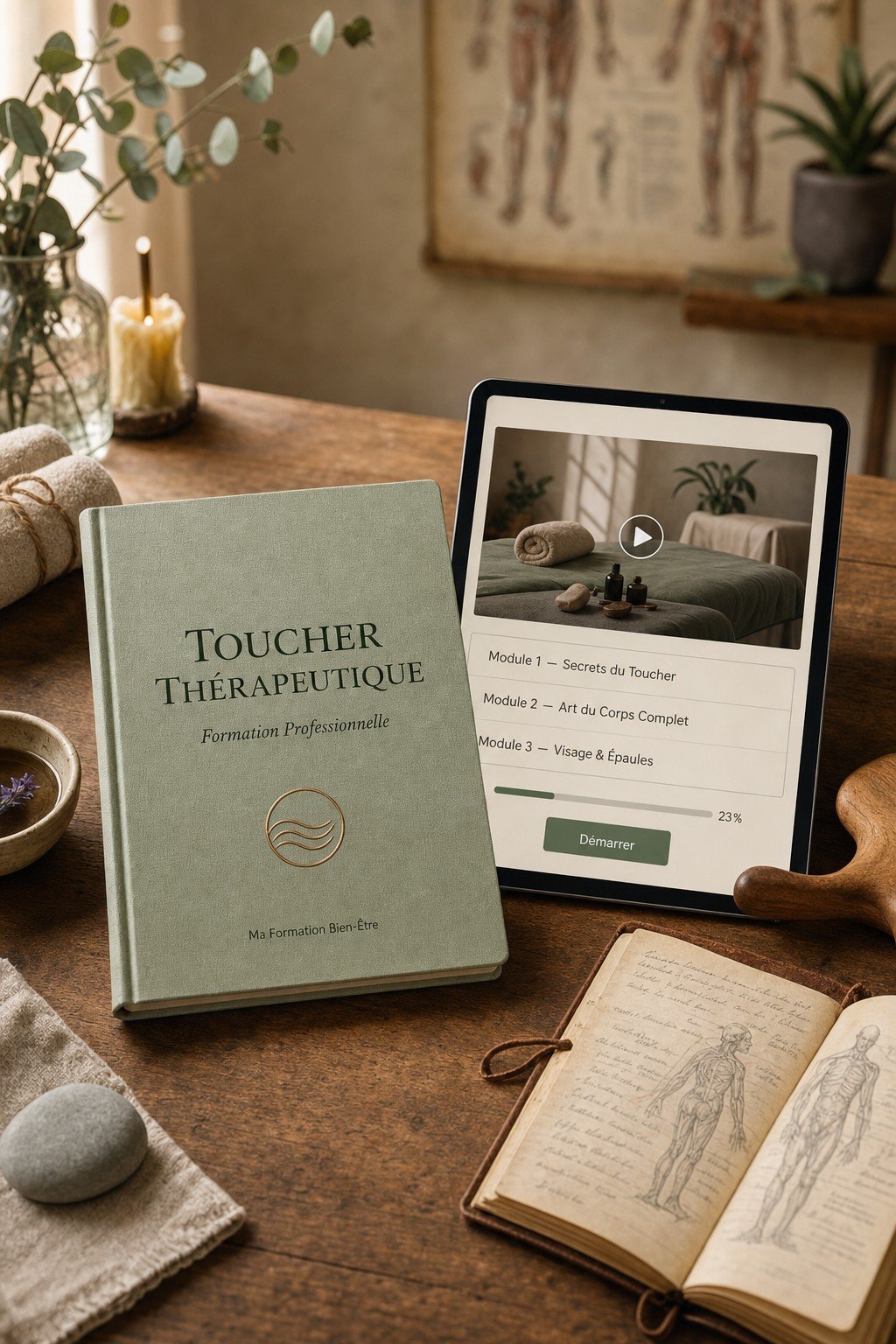 Maîtrisez l'Art du Toucher Thérapeutique et Devenez la Référence qui Forme les Praticiens