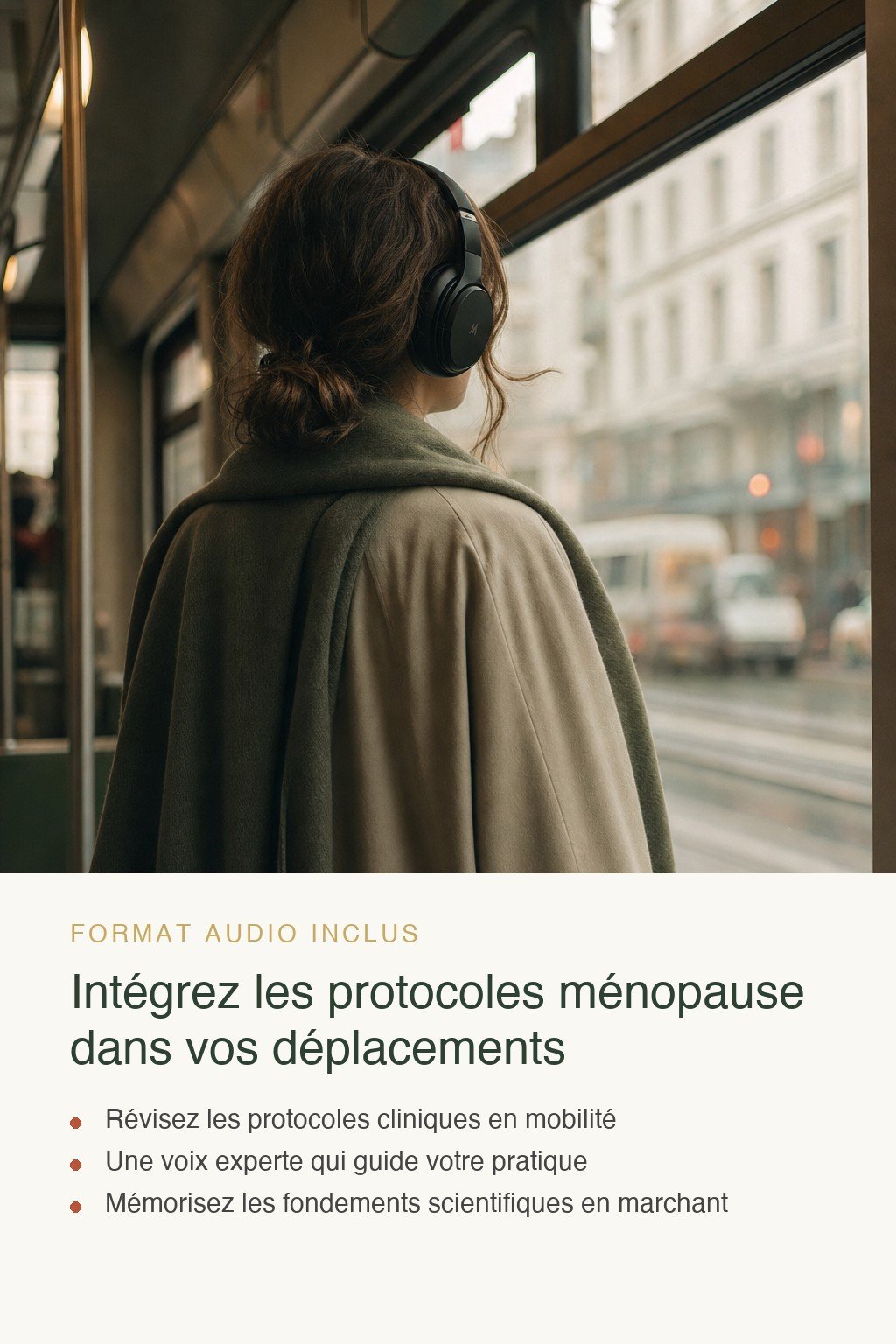 Format audio inclus · Devenez Coach Certifié en Ménopause : Méthode Intégrative en 24 Modules