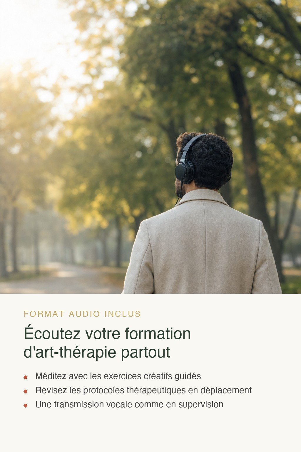 Format audio inclus · L'Art qui Guérit — Voix, Écriture et Création Thérapeutique