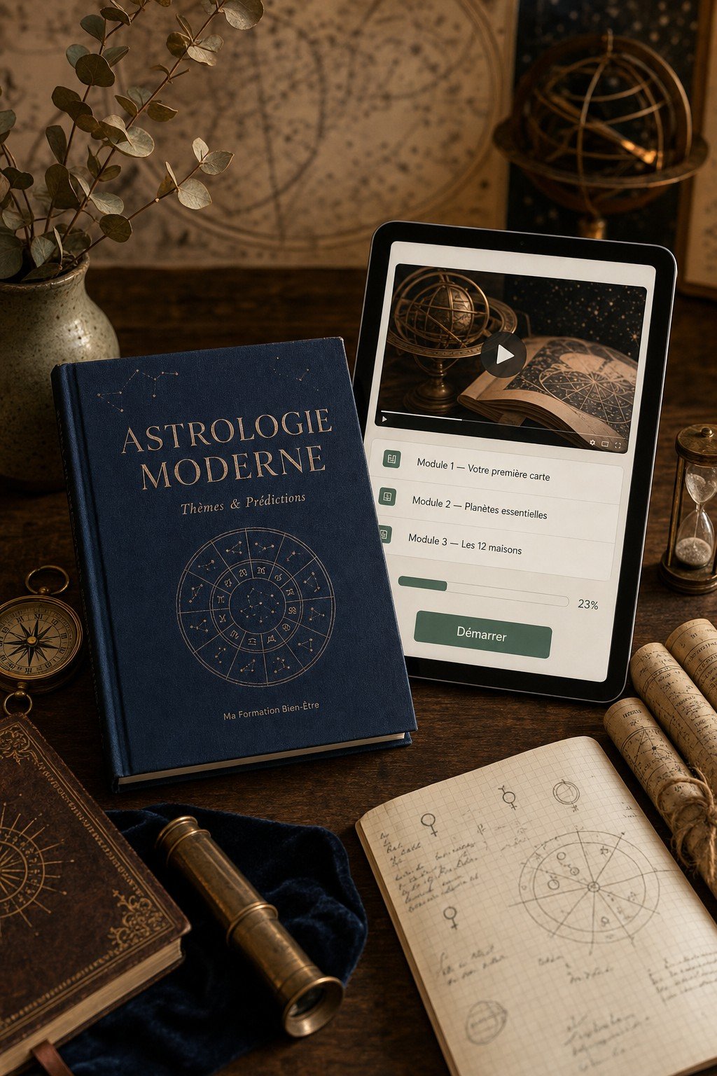 L'Art de l'Astrologie : De la Lecture du Thème Natal à la Maîtrise Professionnelle