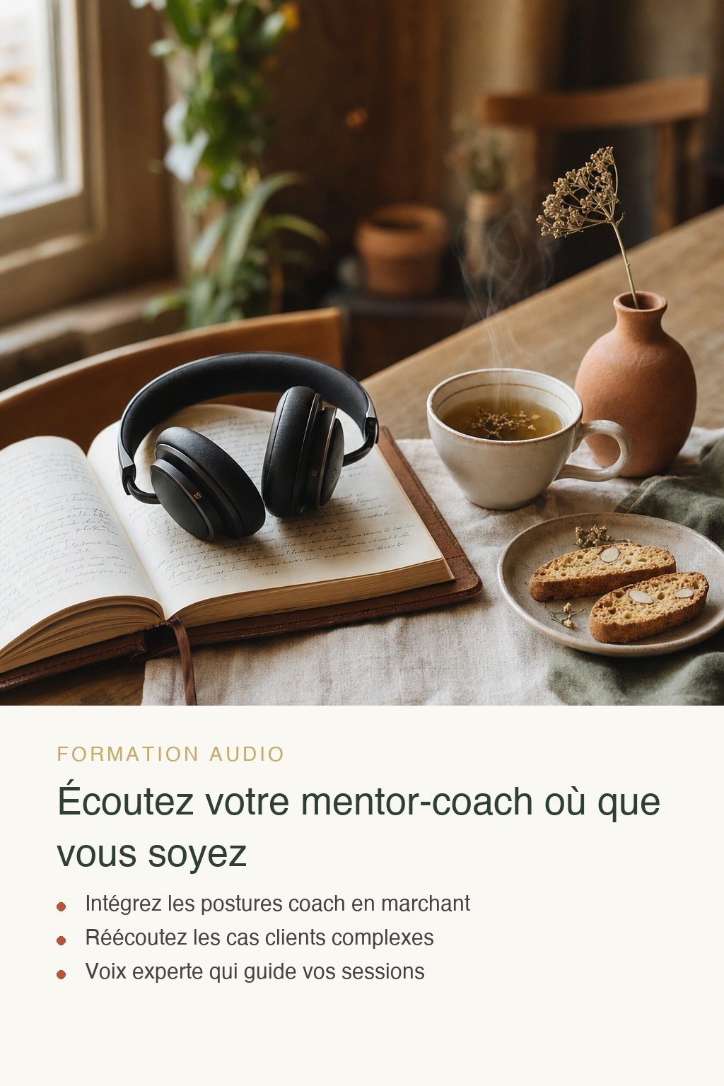 Format audio inclus · Devenez Maître-Coach Certifié : De la Pratique Personnelle à la Transmission d'Excellence