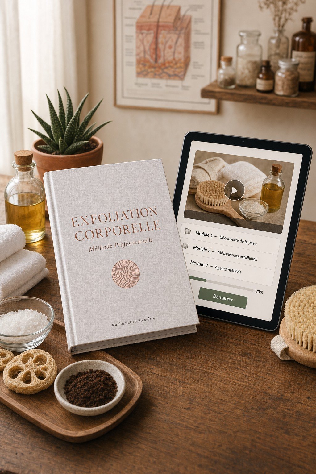 L'Art de l'Exfoliation Corporelle — Méthode Professionnelle Complète