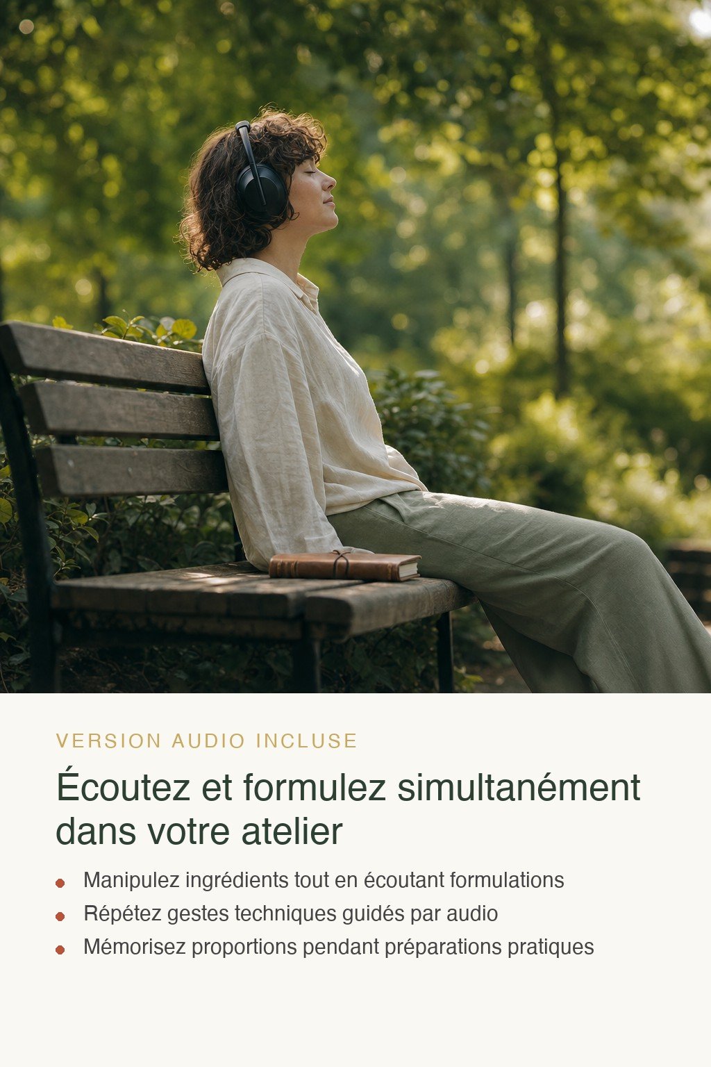 Format audio inclus · L'Art de la Cosmétique Naturelle — De la Création Personnelle à l'Excellence Formulatoire
