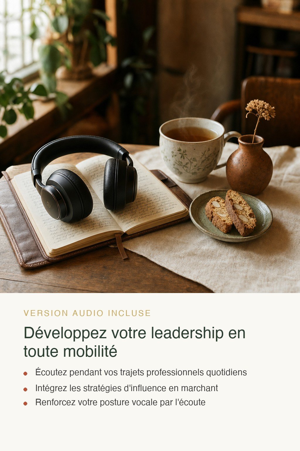 Format audio inclus · L'Art du Leadership Féminin — De la Confiance à l'Influence Stratégique