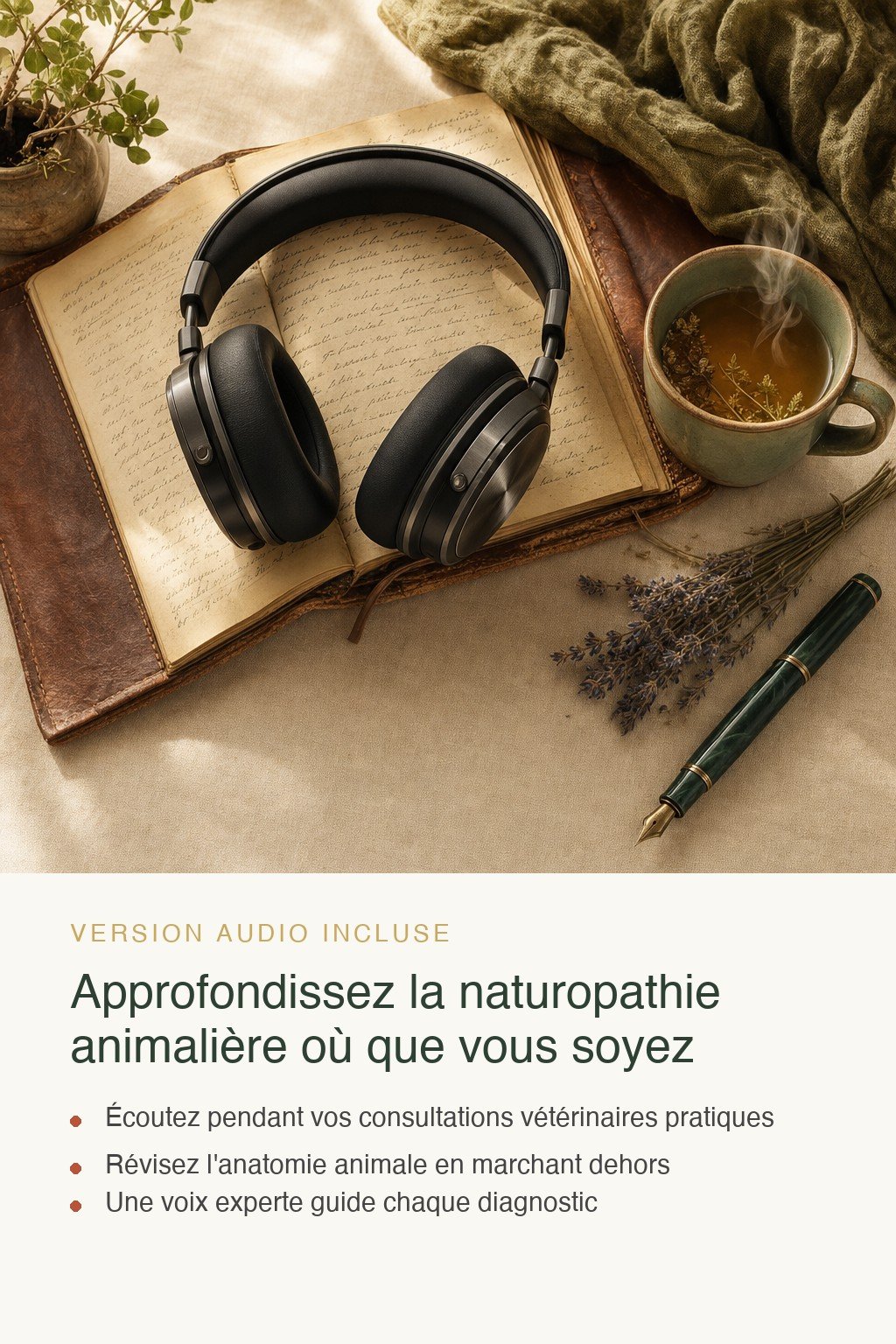 Format audio inclus · Naturopathie Animalière : De la Pratique Personnelle à l'Expertise Clinique