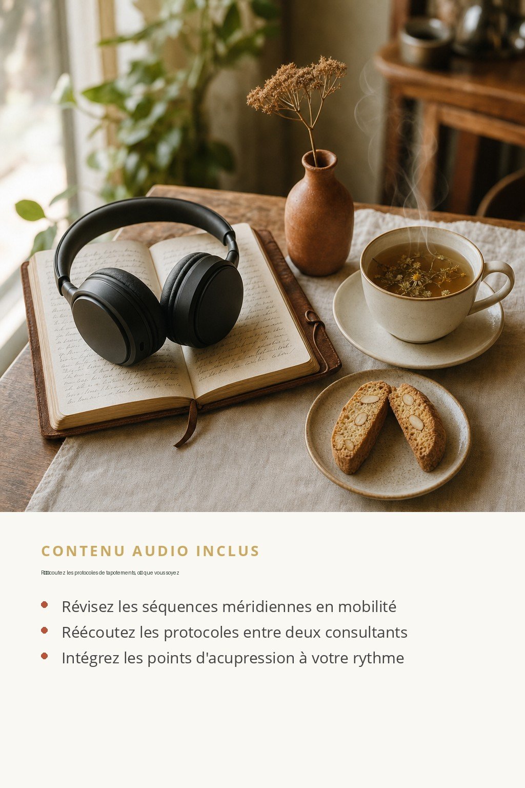 Format audio inclus · Maîtrisez la libération émotionnelle par tapotements pour exercer en cabinet