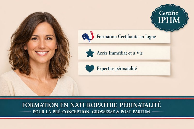 Formation en Naturopathie Périnatalité pour la Pré-Conception, Grossesse & Post-Partum – Niveau Débutant