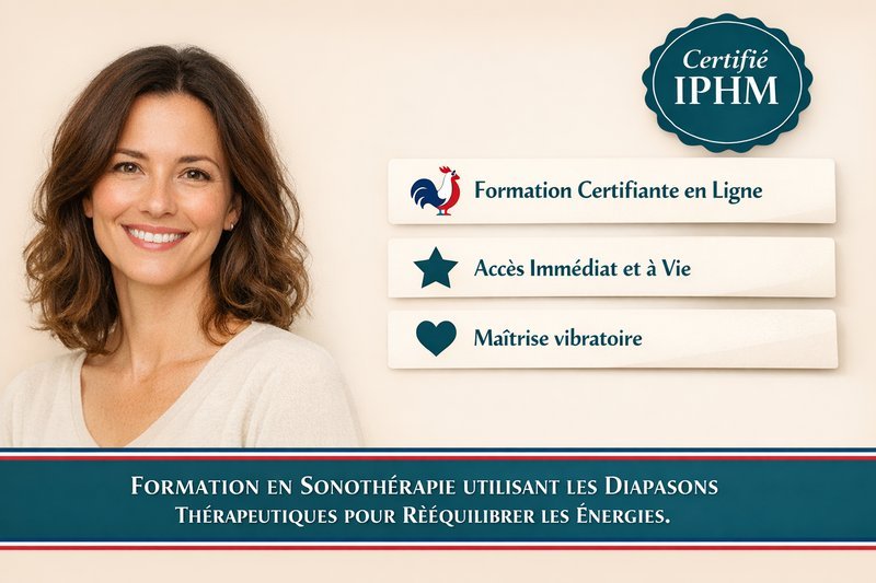 Formation en sonothérapie utilisant les diapasons thérapeutiques pour rééquilibrer les énergies. – Niveau Débutant