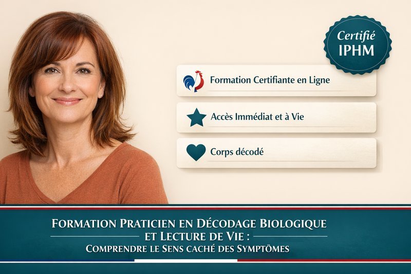 Praticien en Décodage Biologique et Lecture de Vie : Comprendre le Sens Caché des Symptômes – Niveau Débutant