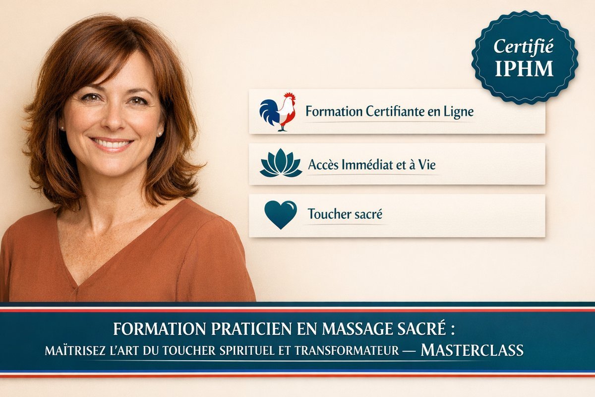 Praticien en Massage Sacré : Maîtrisez l&rsquo;Art du Toucher Spirituel et Transformateur – Masterclass
